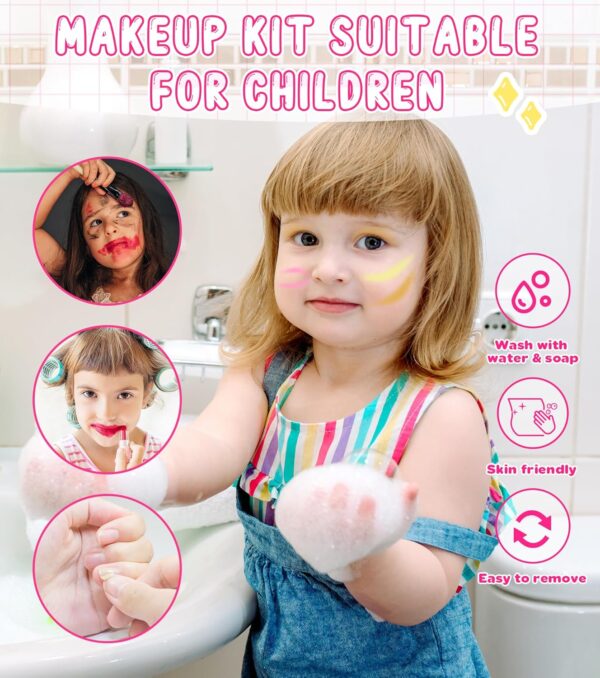 Ophy Kids Makeup Sets for Girls - 64PCS Girls Toys Washable Make Up Set, Childrens Princess Play Games Toy Presents, Girls Make Up Set Birthday Gifts Set for Age 3 4 5 6 7 8 9 10 11 12 Year Old