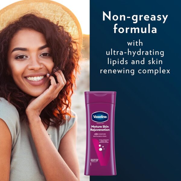 Vaseline Intensive Care Mature Skin Rejuvenation Body Lotion heals and balances skin dryness for maturing dry skin 400 ml