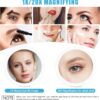MIYADIVA Magnifying Mirror with Light, 20x Makeup Mirror with Light for Plucking Eyebrows