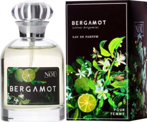 Bergamot Perfume – Citrus Perfume – Natural Perfume for Women with Essential Oils – Fresh Smelling Perfume with Citrus and Musk Notes – NOU Bergamot Perfume for Women 50ml EDP