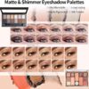 YBUETE Makeup Set, Makeup Kit for Women and Girls, Make Up Set Full Kit, Includes Foundation, Eyeshadow, Blusher, Eyebrow Pencil, Mascara, Eyeliner, Brushes, Lip Gloss with Storage Case - Black
