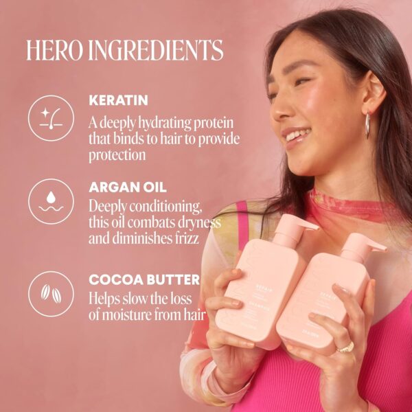 MONDAY Haircare REPAIR Conditioner with Keratin, Coconut Oil, Shea Butter, Argan Oil & Cocoa Butter For Dry to Damaged & Depleted Hair 4×354mL