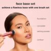 Real Techniques Face Base Makeup Brush Kit, For Concealer, Foundation, & Contour, Works With Liquid, Cream & Powder Products, Staples For Blending & Buffing, 4 Piece Set