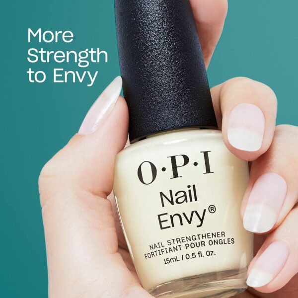 OPI Nail Envy Nail Polish, Nail Strengthener Treatment with Biotin, Calcium & Vitamins for Strong Natural Nails, Vegan Nail Repair and Strength for Damaged Nails, Clear Nail Polish 15ml