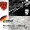 3 Swords Germany - brand quality CUTICLE REMOVER TRIMMER KNIFE (2 pieces) manicure pedicure grooming for professional finger & toe nail care by 3 Swords, Made in Germany (7865)