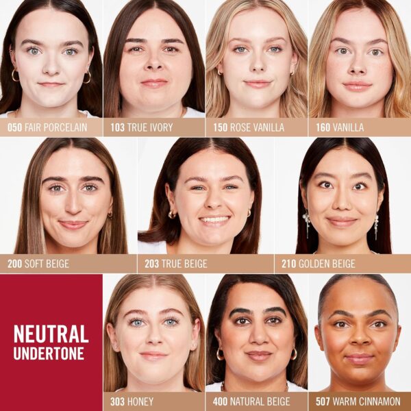 Rimmel Lasting Finish 35Hr Foundation 200 Soft Beige, Full Coverage, Hydrating, SPF20, Hyaluronic Acid, Vitamin E, 2% Niacinamide, All Day Wear, Vegan, Cruelty Free