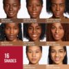 Rimmel Lasting Finish 25 HR Compact Foundation 003 Sesame, Matte Buildable Coverage, Powder-to-Cream, Anti-Pollution Shields, SPF 20, Hyaluronic Acid, Waterproof, Hides Imperfections