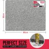Asvin Large Anti Slip Bath & Shower Mat for Inside Shower & Wet Areas (60x80cm Grey) Quick Drying