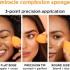 Real Techniques Everyday Essentials + Makeup Sponge Kit, Makeup Brushes and Makeup Blender Sponge, For Foundation, Blush, Bronzer, Eyeshadow, and Powder, Synthetic Bristles, Cruelty Free, 5 Piece Set