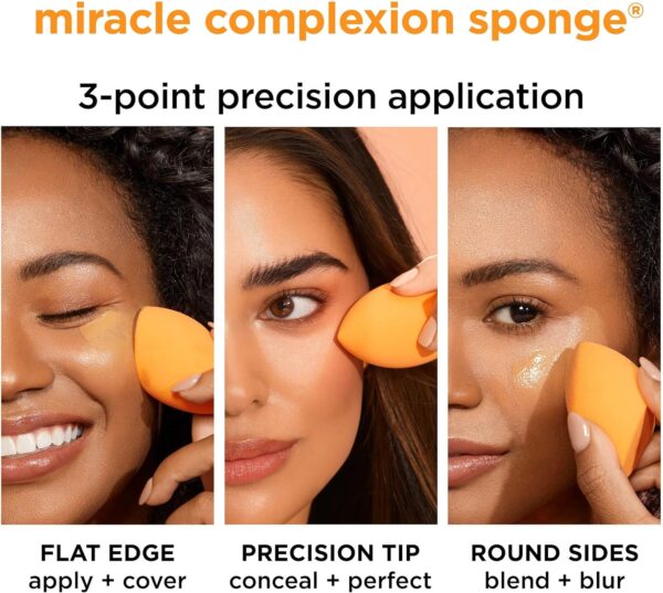 Real Techniques Everyday Essentials + Makeup Sponge Kit, Makeup Brushes and Makeup Blender Sponge, For Foundation, Blush, Bronzer, Eyeshadow, and Powder, Synthetic Bristles, Cruelty Free, 5 Piece Set