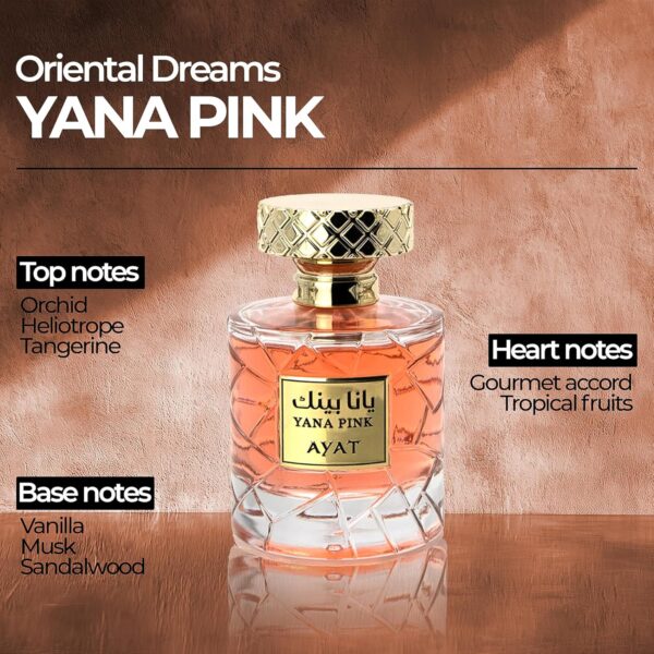 Ayat Perfumes YANA Eau de Parfum 100ml - Amber Vanilla Sandalwood & Woody Musk - Oriental EDP Unisex Arabian Perfume for Women & Men - Long-Lasting Luxury Fragrance