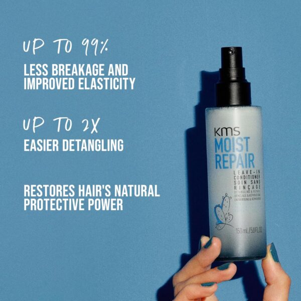 KMS MoistRepair Leave In Conditioner for Dry, Damaged Hair, 150ml, Detangling and Repair, with Upcycled Prickly Pear, Vegan Formula
