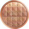 Rimmel London Radiance Shimmer Brick Pressed Bronzer, Light-As-Air Contouring Formula, 002 Medium, 12 g