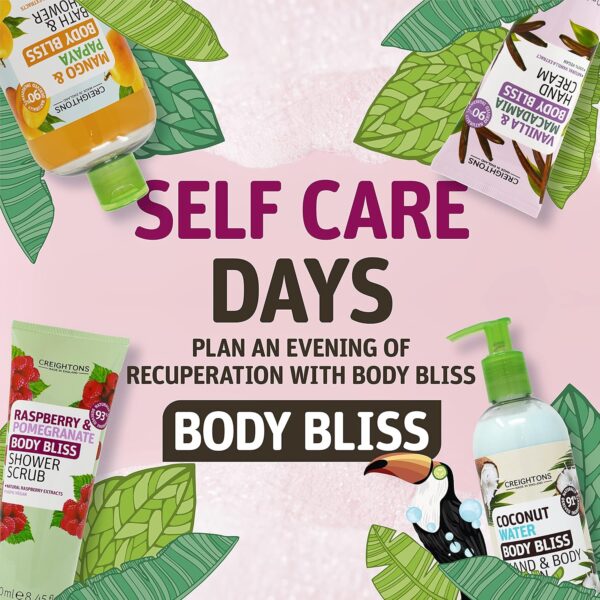 Creightons Body Bliss Raspberry and Pomegranate Bath and Shower Gel (500ml) - with 90% Naturally Derived Ingredients. Cruelty Free. Vegan Friendly.
