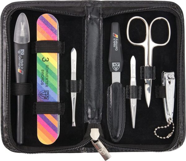 3 Swords Germany 7-Piece MANICURE - NAIL CARE - NAIL SCISSORS - CUTICLE REMOVER set - brand quality since 1927