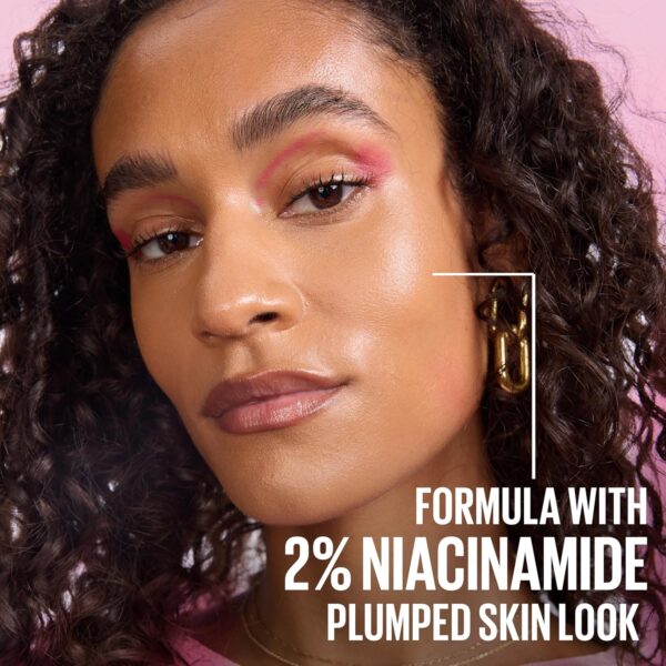 Maybelline New York Grippy Serum Makeup Primer, Glides On Like A Serum, Up To 24H Wear, Instantly Plumps & Hydrates Skin, +2% Niacinamide, Water-Based Formula, Suitable For All Skin Types (30ml)