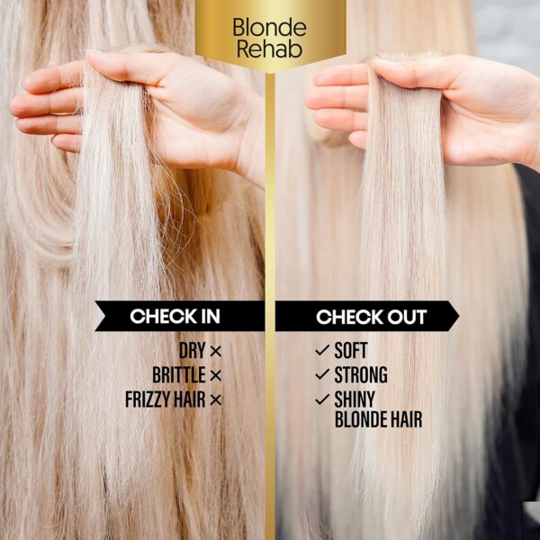 PROVOKE Blonde Rehab N0'5 Protect and Seal Bond Repair Hair Oil 100 ml, Protects from Heat & Adds Shine in 1 Use, with a Pro Bonding Complex, Keratin & Hyaluronic Acid, for Blonde Damaged Hair, Gold
