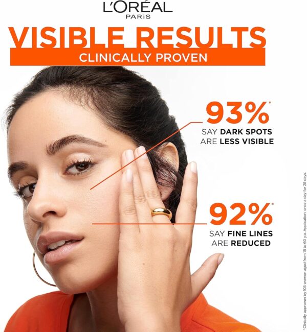 L’Oréal Paris Revitalift Clinical SPF 50+ Invisible UV Fluid, Protect, Prevent and Improve Ageing Signs, Non-Oily Formula for All Skin Tones, Advanced UV Protection and Antioxidant Vitamin C, 50ml
