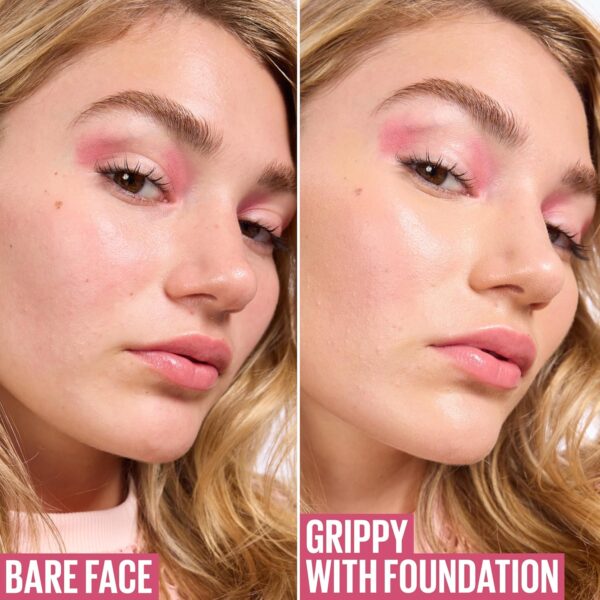 Maybelline New York Grippy Serum Makeup Primer, Glides On Like A Serum, Up To 24H Wear, Instantly Plumps & Hydrates Skin, +2% Niacinamide, Water-Based Formula, Suitable For All Skin Types (30ml)