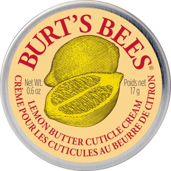 Burt's Bees Cuticle Cream For Nails, Sweet Almond Cuticle Oil With Cocoa Butter & Vitamin E, Lemon Scent, 15g