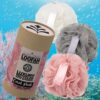 91hknXzZPL._AC_SL1500_.jpg Temple Spring Loofah Shower Sponge, Recycled Body Scrubber Scrunchies, Exfoliating Bath Sponge, Shower Puff Bath Sponges for Adults, Loofah Back Scrubber Pouffe, Loofa Body Scrub Exfoliator Coral Pink