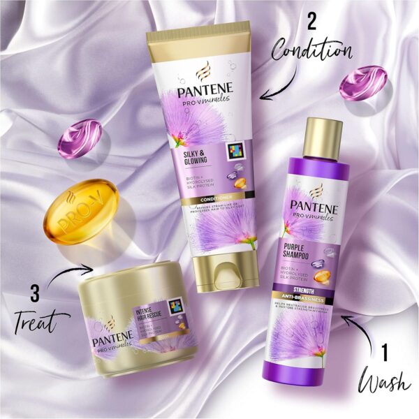 Pantene Hair Mask For Dry Damaged Hair, Intense Hair Rescue, Helps Repair Intensely Dry, Damaged Hair, Biotin And Hydrolyzed Silk Protein, Leaves Hair Silky To The Touch, 300ml