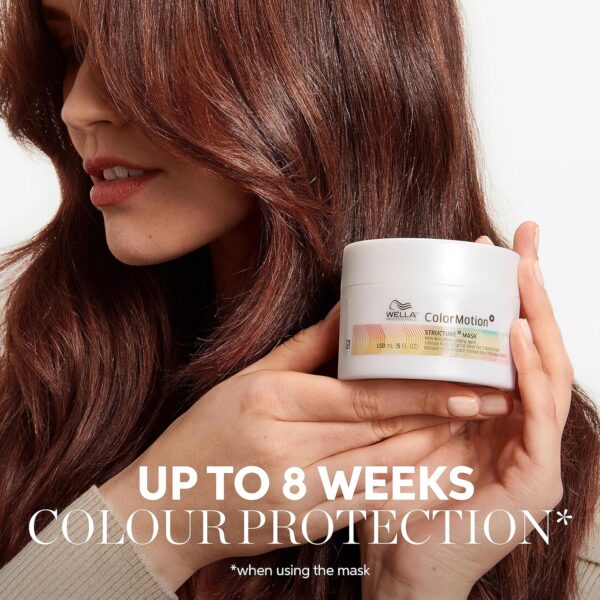 Wella Professionals ColorMotion+ Structure Mask - Colour Protection & Strength Hair Mask for Treated & Dyed Hair - Smooths, Boosts Shine & Protects Hair Colour for Up to 8 Weeks 500ml