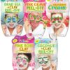 7th Heaven Moisturising Face Masks Set (Pack of 5) Nourishing and Hydrating Face Mask Skincare Set - Genuine 7th Heaven Face Masks Skincare