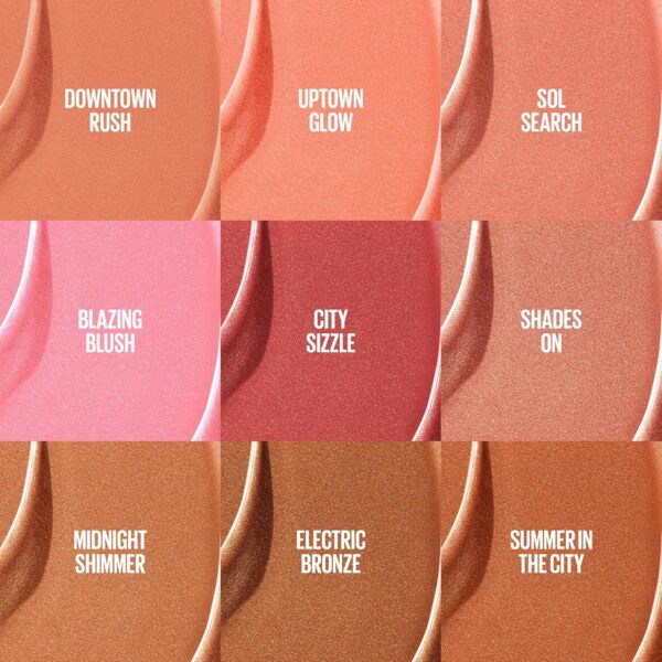 Maybelline New York, SUNKISSER, Multi-Purpose Illuminating Liquid Blush, Blush, Highlighter and Bronzer, Healthy Glow, Tanned Complexion, Glowy Makeup, Shade: Sol Search - 4.7 ml