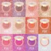 Oulac Pink Luminous Blusher for Cheek Women|Pink Sliver Refletive Glow Highlighter Blushers|Blendable Blusher|Natural Stunning Look|Makeup Vegan Cruelty Free|(F06) Pinky Ice 4.8g