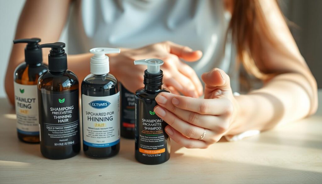 choosing shampoo for thinning hair