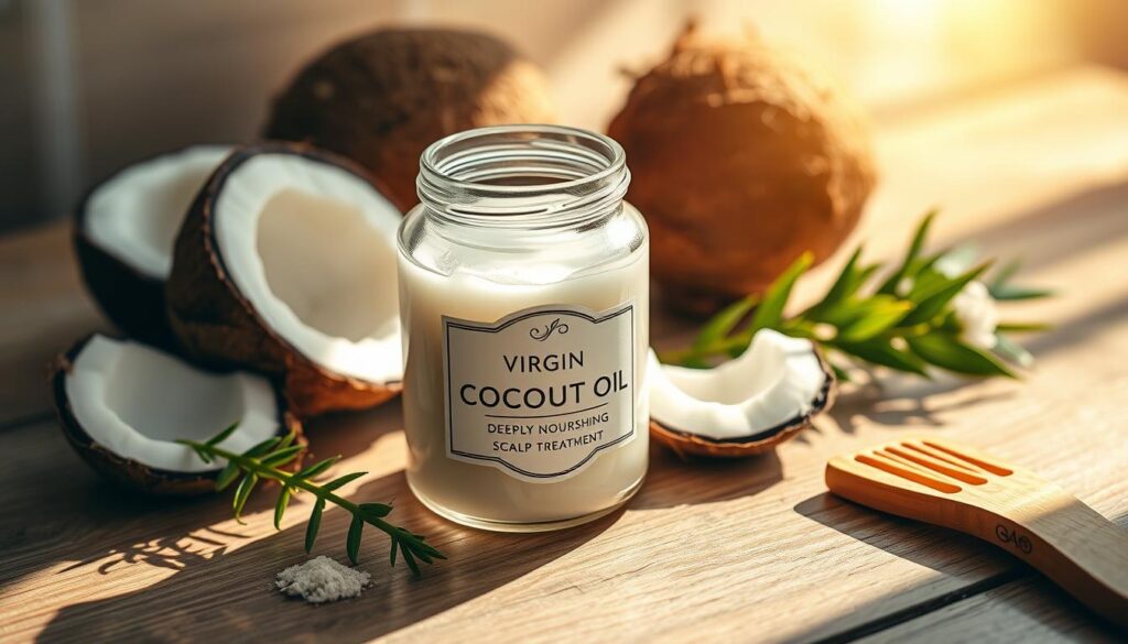 coconut oil for scalp treatment