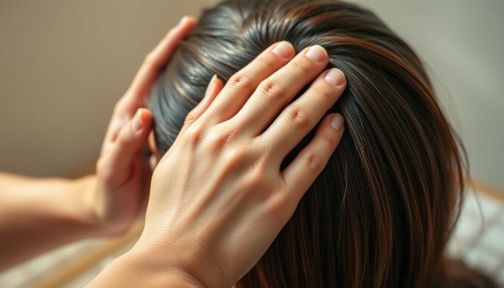oil scalp massage technique