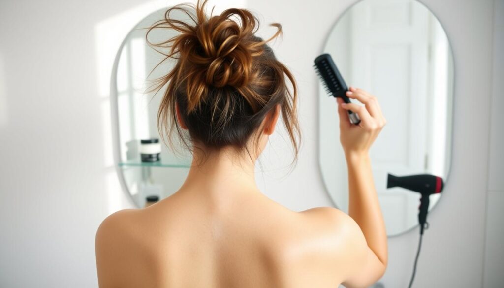 quick morning hair care routine
