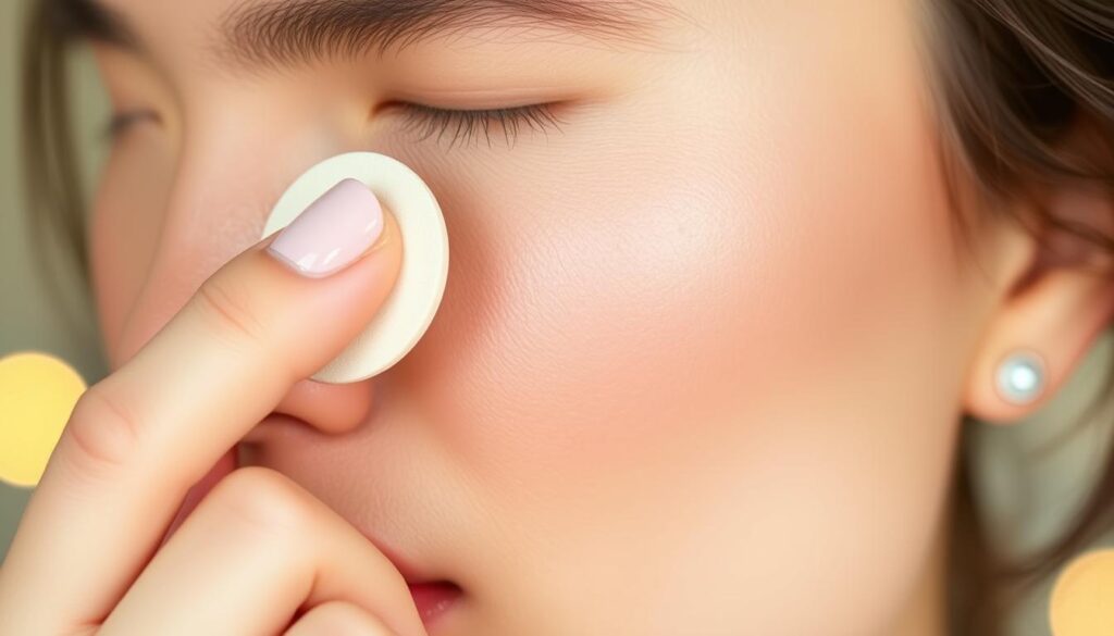 under-eye concealer application