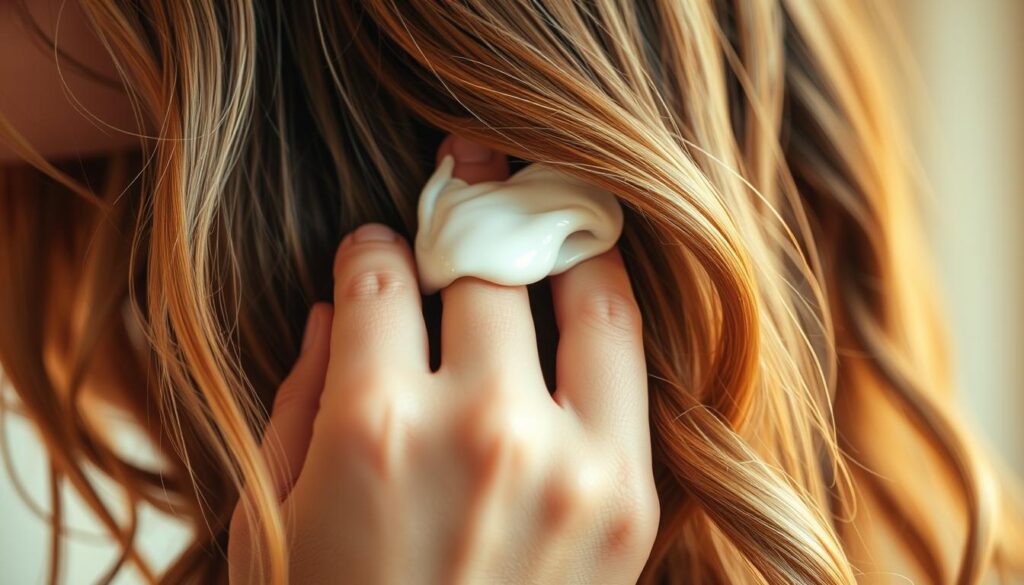 using hair mask