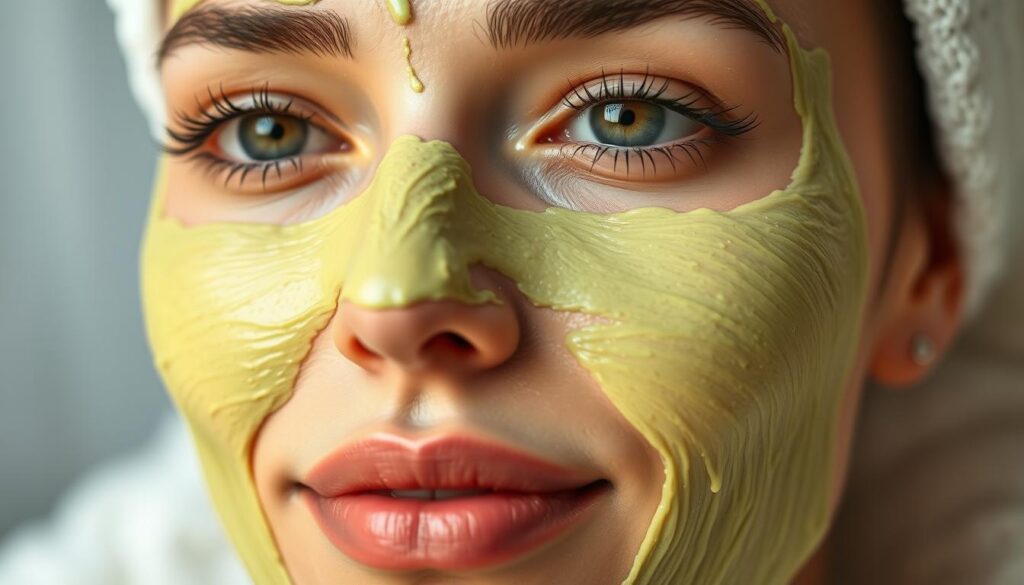 Avocado mask for dry skin