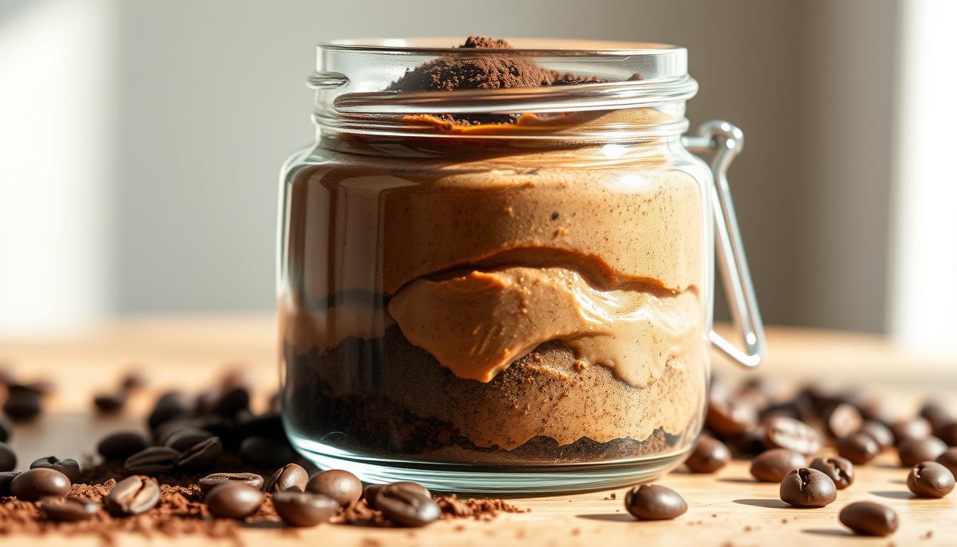 Coffee scrub for cellulite