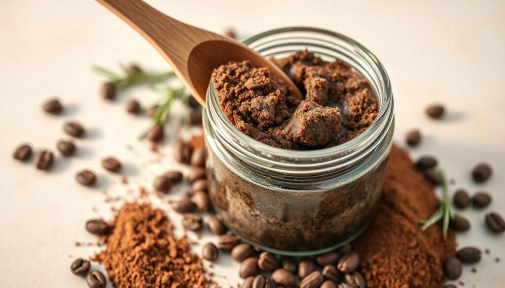 DIY coffee body scrub