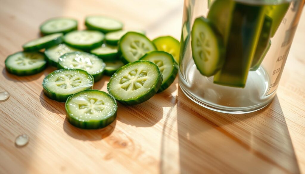 DIY cucumber juice for skin lightening