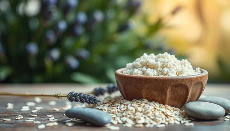 DIY oatmeal face scrub