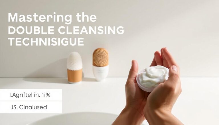 Double cleansing technique guide