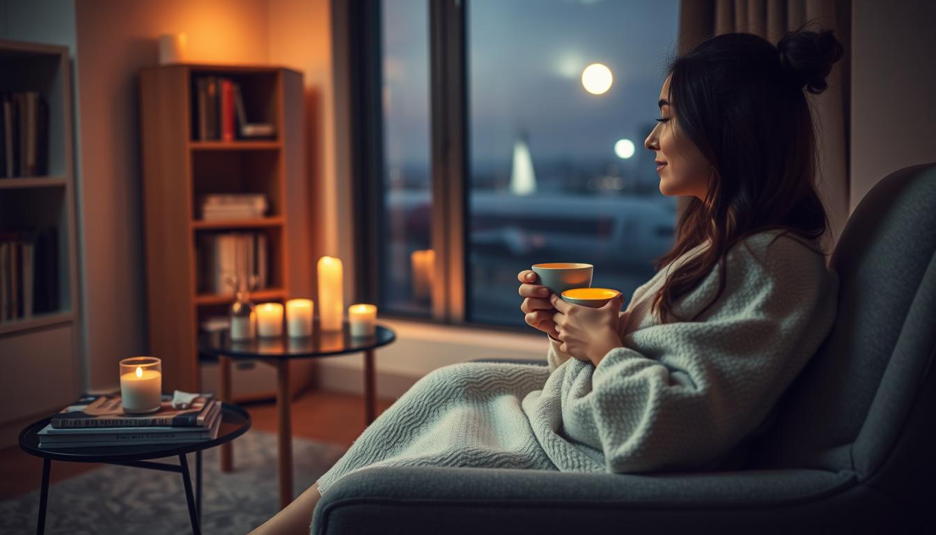 Evening recovery routine post-flight