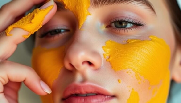 Homemade turmeric mask for acne scars