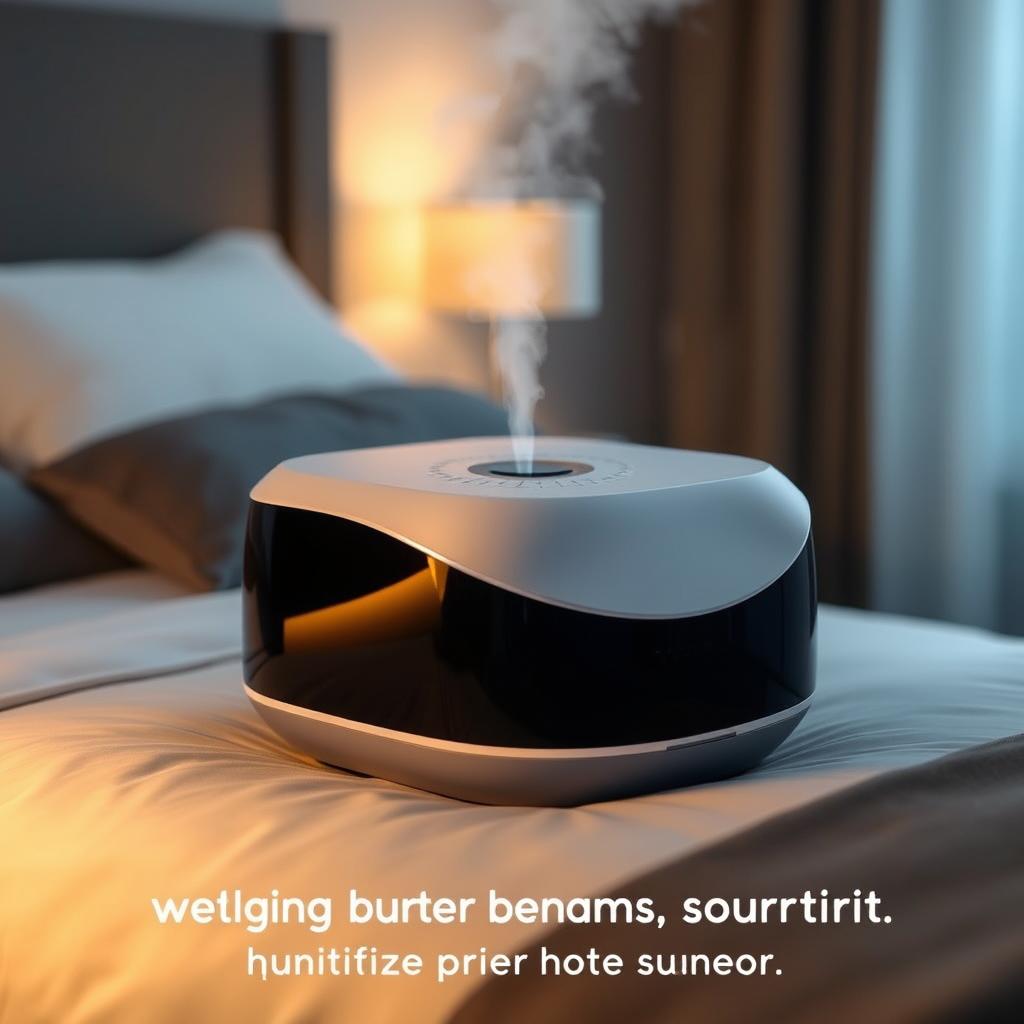 Person using a humidifier to support skin barrier health