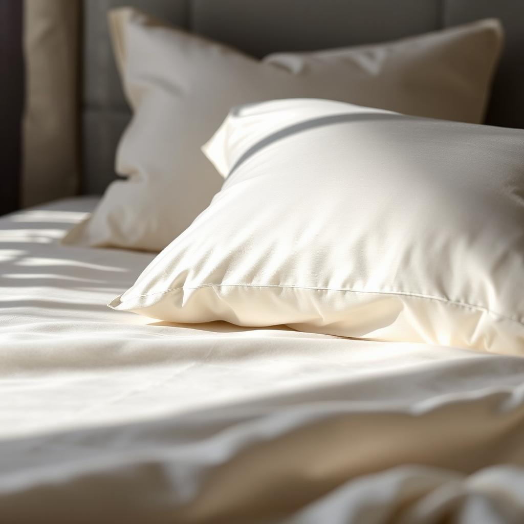 Silk pillowcase for reducing friction on skin during sleep