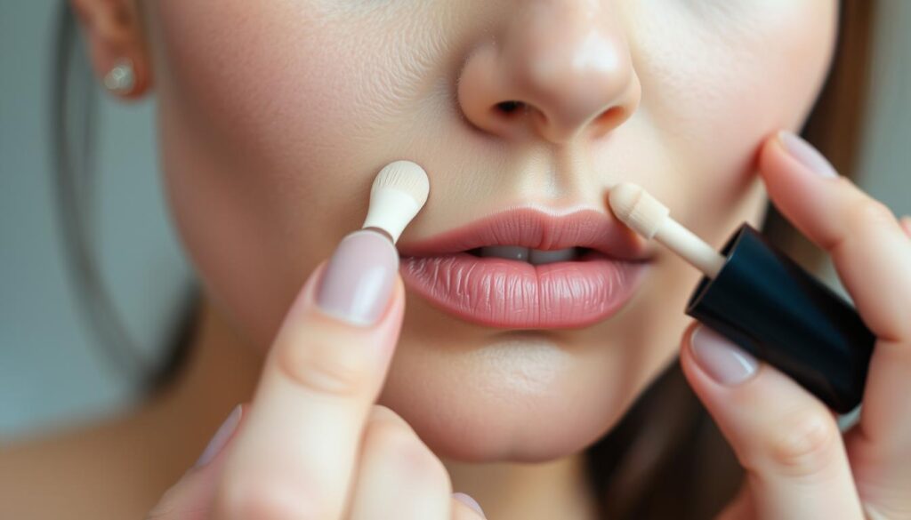 concealer application
