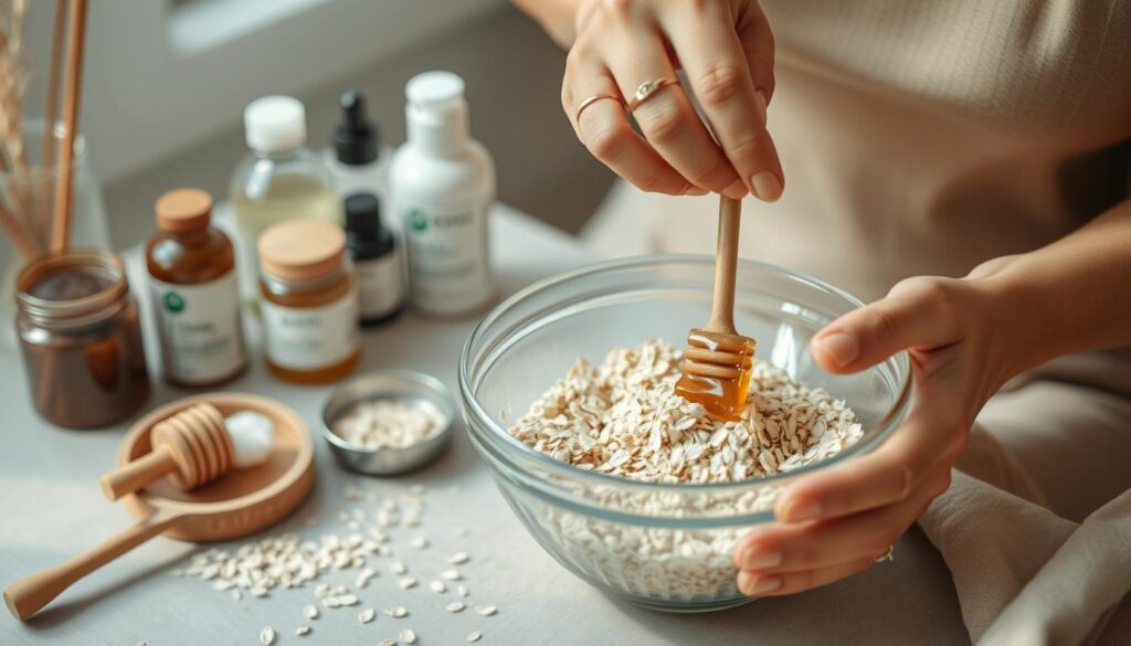 customizing oatmeal face scrub