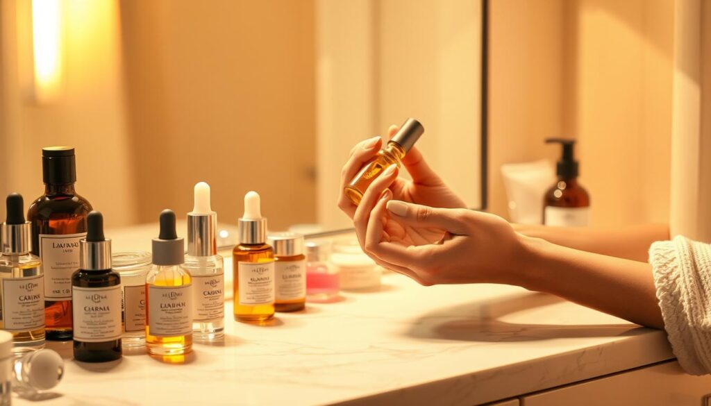 evening skincare routine layering
