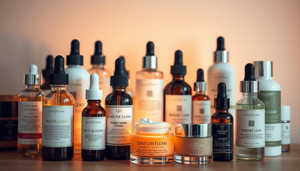 serums and skincare treatments